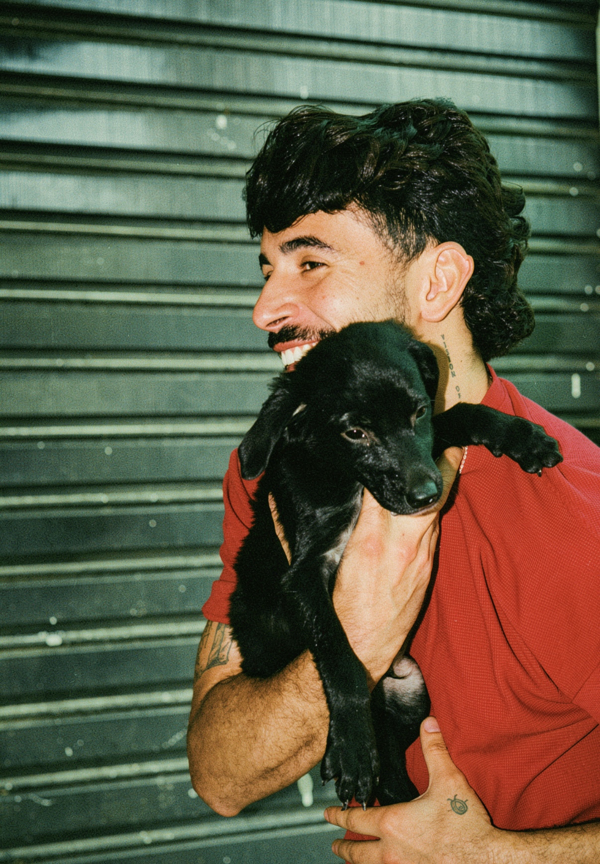 Apollo Vicz com animal